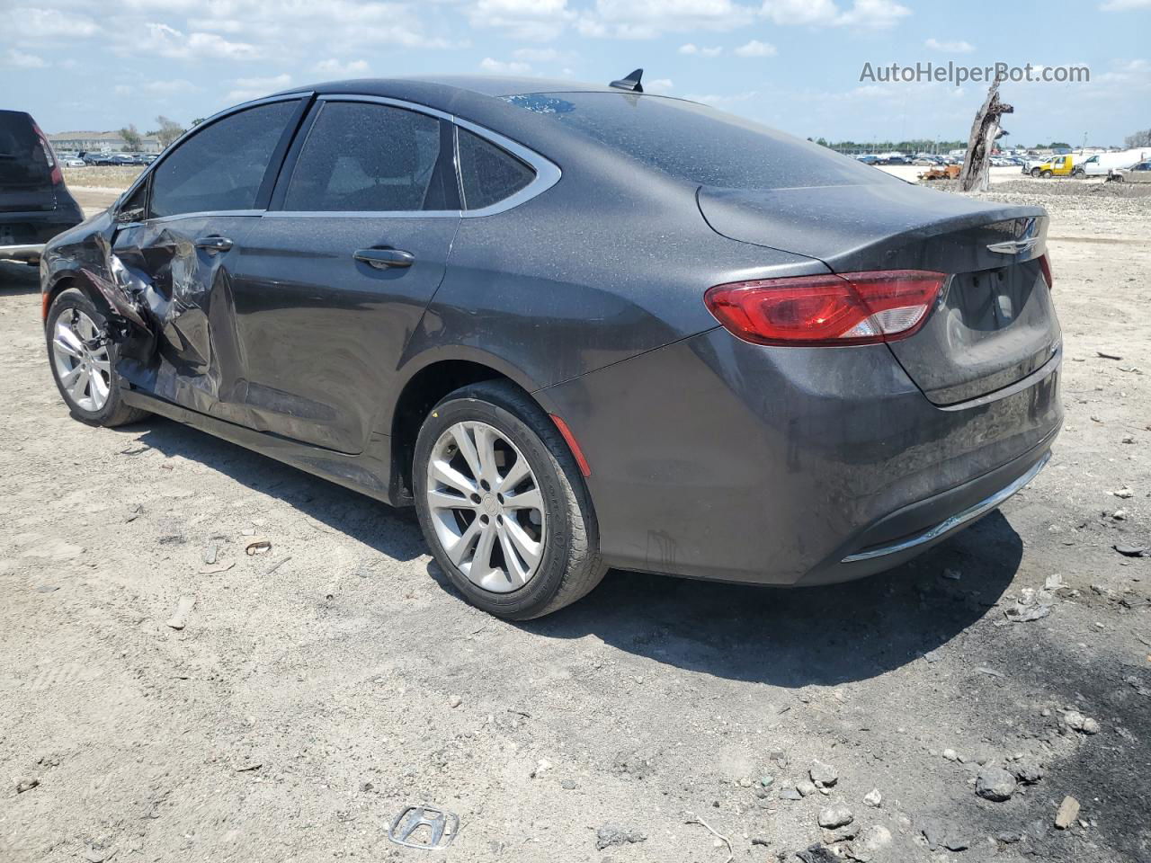 2017 Chrysler 200 Limited Серый vin: 1C3CCCAB3HN500260