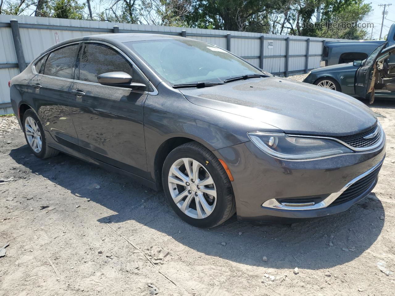 2017 Chrysler 200 Limited Серый vin: 1C3CCCAB3HN500260