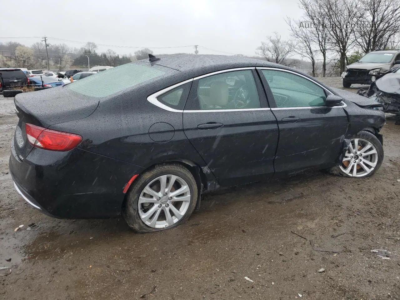 2017 Chrysler 200 Limited Black vin: 1C3CCCAB3HN502235