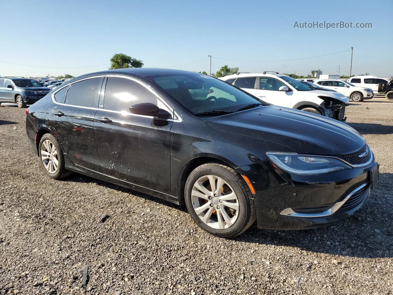 2017 Chrysler 200 Limited Black vin: 1C3CCCAB3HN502719