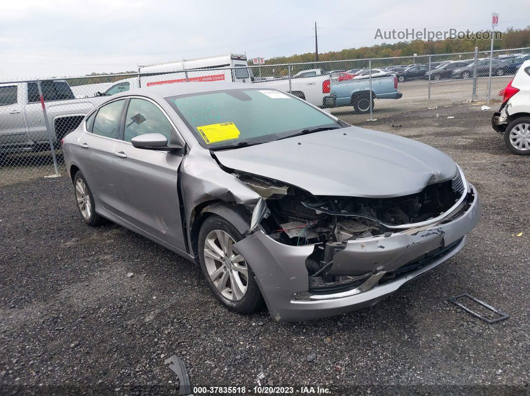 2017 Chrysler 200 Limited Platinum Серебряный vin: 1C3CCCAB3HN508813