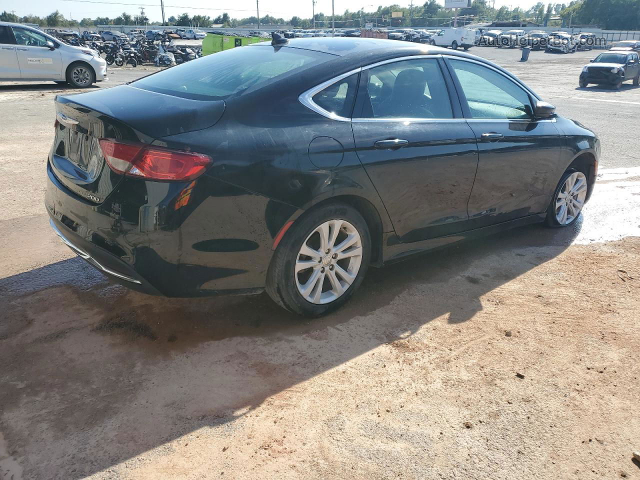 2017 Chrysler 200 Limited Black vin: 1C3CCCAB3HN509055