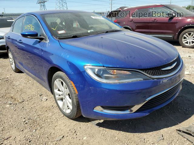 2017 Chrysler 200 Limited Blue vin: 1C3CCCAB3HN511873