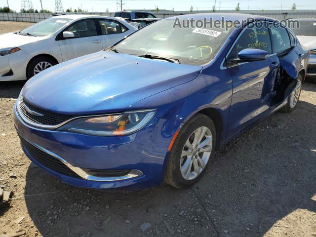 2017 Chrysler 200 Limited Blue vin: 1C3CCCAB3HN511873