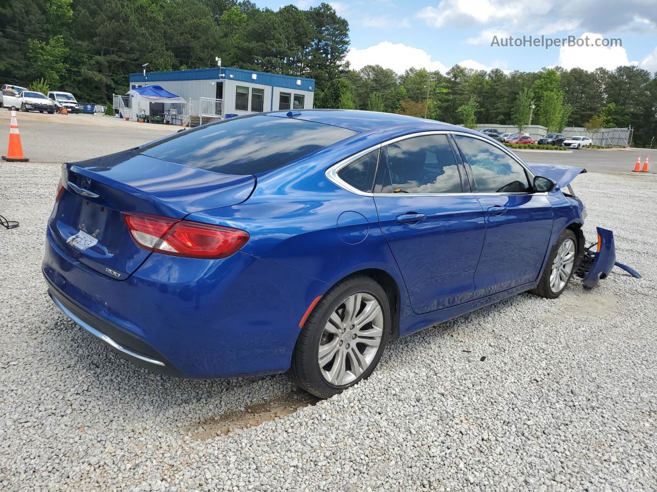 2015 Chrysler 200 Limited Blue vin: 1C3CCCAB4FN537508