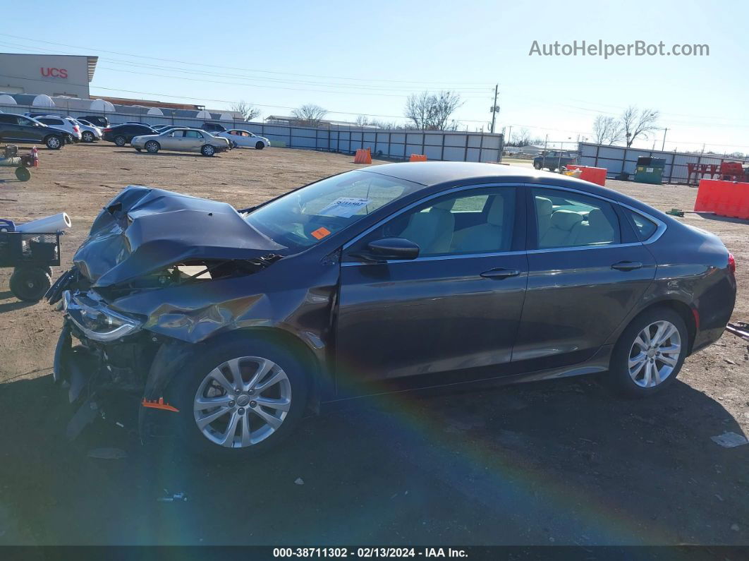 2015 Chrysler 200 Limited Gray vin: 1C3CCCAB4FN541607