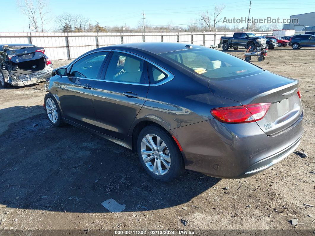 2015 Chrysler 200 Limited Gray vin: 1C3CCCAB4FN541607