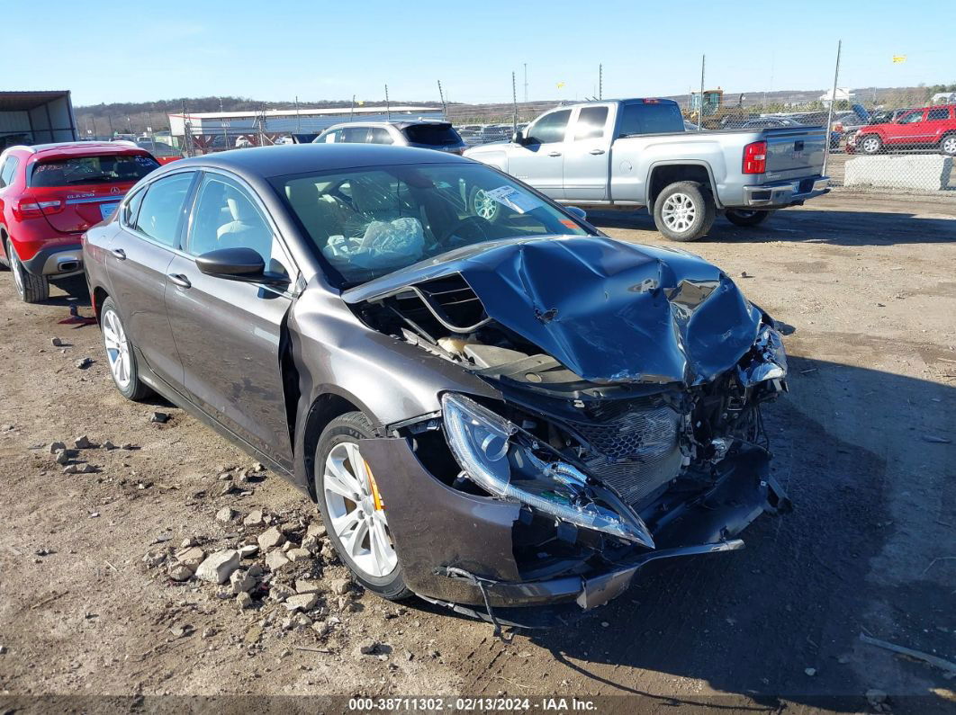 2015 Chrysler 200 Limited Gray vin: 1C3CCCAB4FN541607