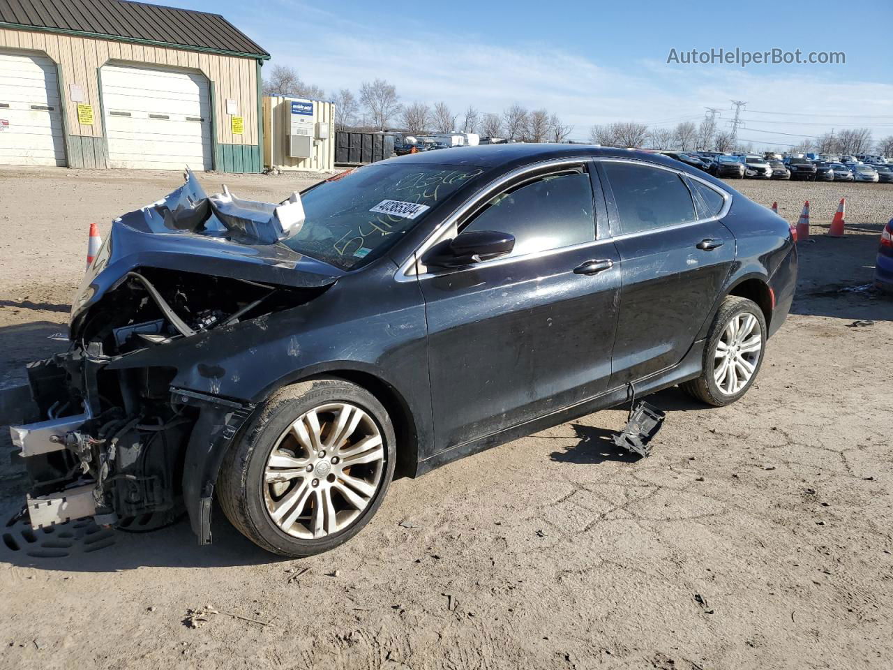 2015 Chrysler 200 Limited Black vin: 1C3CCCAB4FN541624