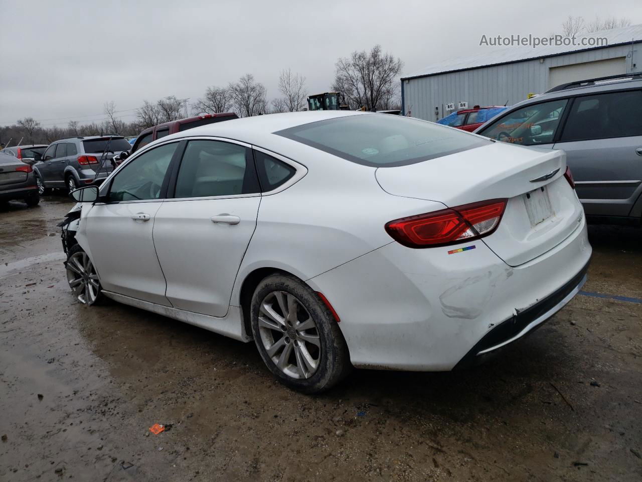 2015 Chrysler 200 Limited White vin: 1C3CCCAB4FN546905