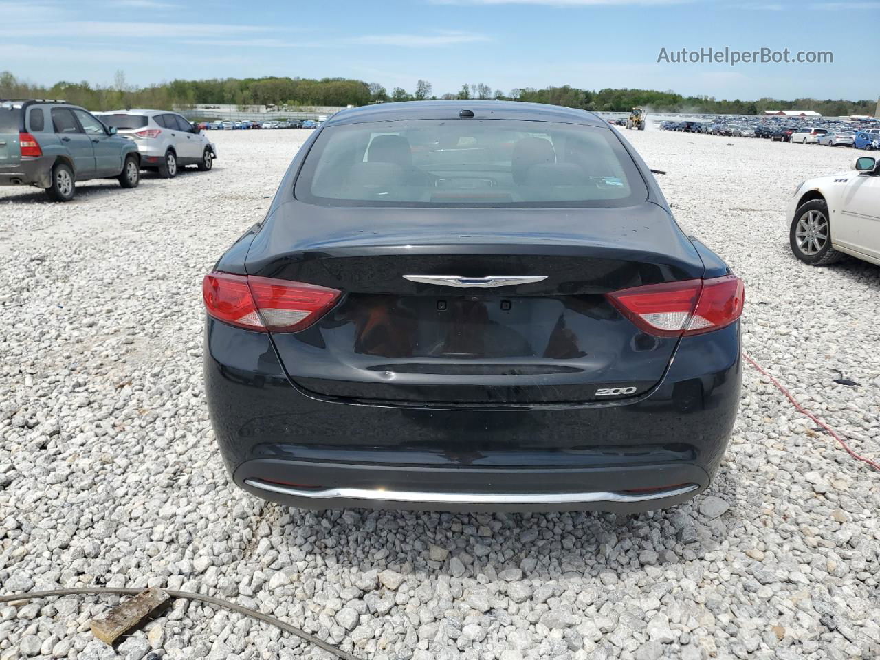 2015 Chrysler 200 Limited Black vin: 1C3CCCAB4FN557533