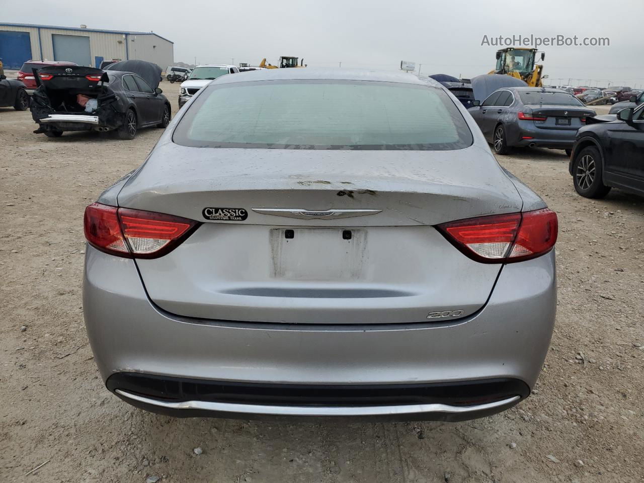 2015 Chrysler 200 Limited Silver vin: 1C3CCCAB4FN560027