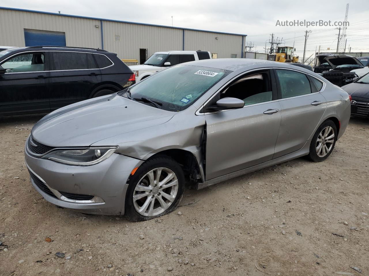 2015 Chrysler 200 Limited Silver vin: 1C3CCCAB4FN560027