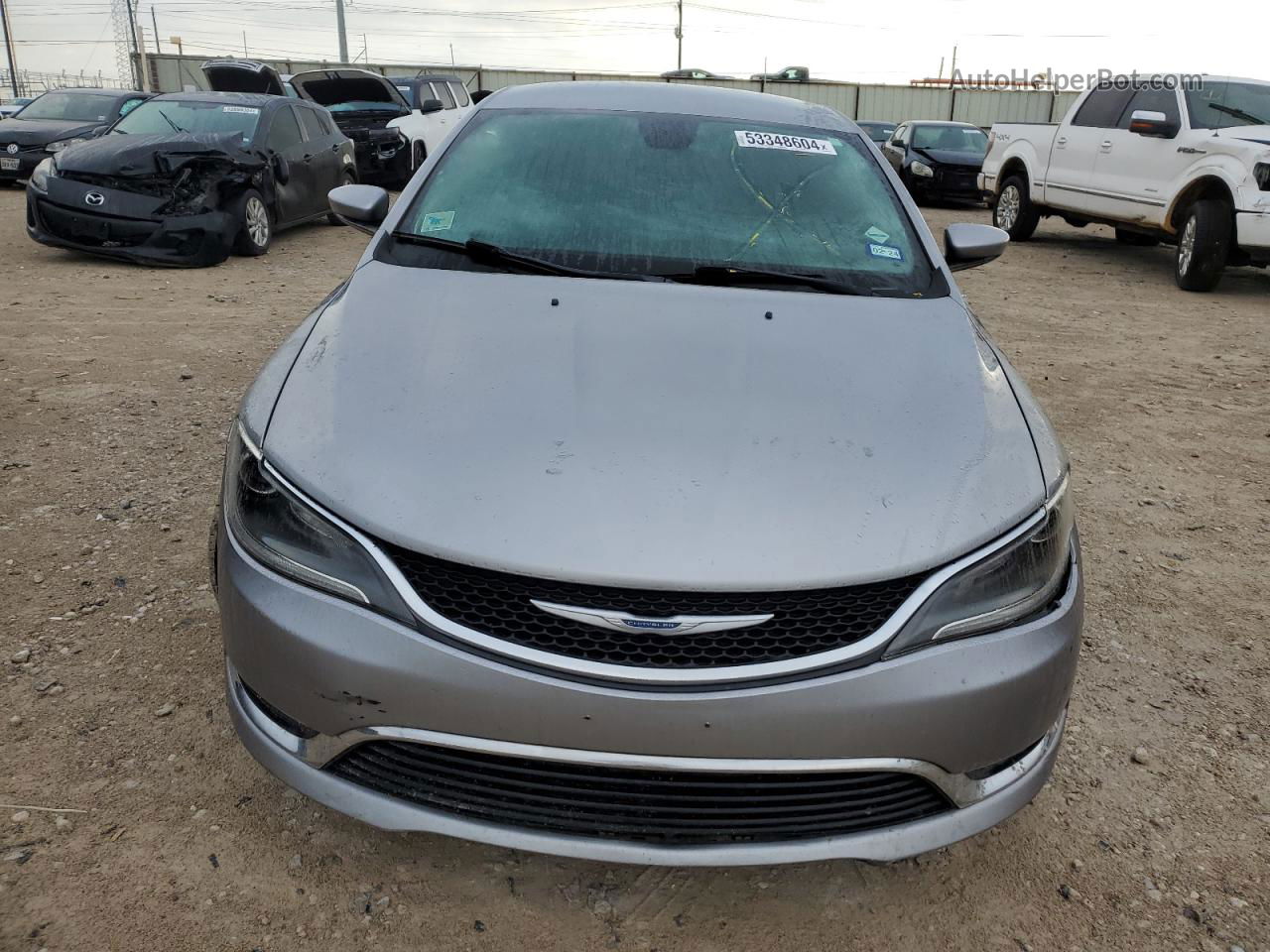 2015 Chrysler 200 Limited Silver vin: 1C3CCCAB4FN560027