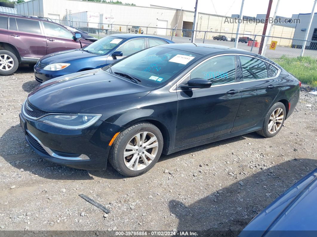 2015 Chrysler 200 Limited Black vin: 1C3CCCAB4FN576079