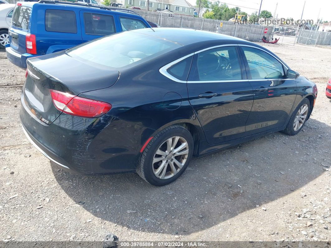 2015 Chrysler 200 Limited Black vin: 1C3CCCAB4FN576079