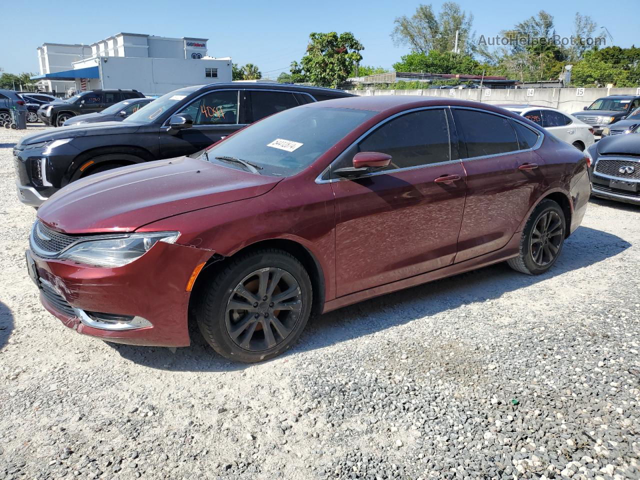 2015 Chrysler 200 Limited Red vin: 1C3CCCAB4FN580701