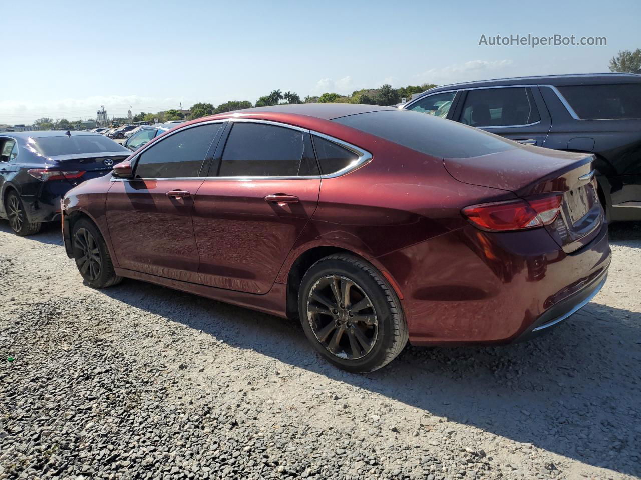 2015 Chrysler 200 Limited Red vin: 1C3CCCAB4FN580701