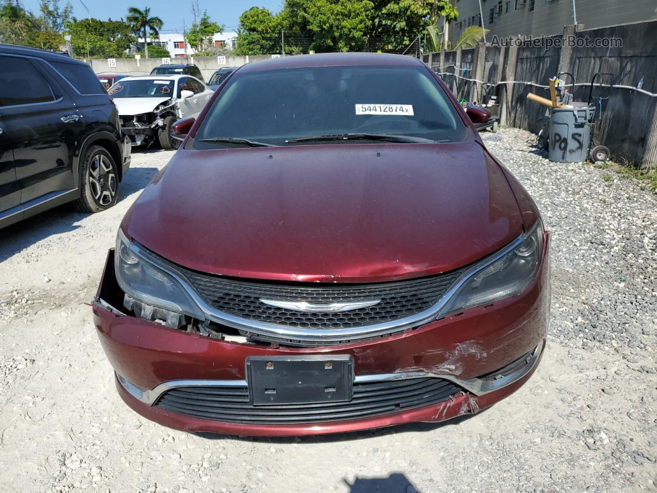 2015 Chrysler 200 Limited Red vin: 1C3CCCAB4FN580701