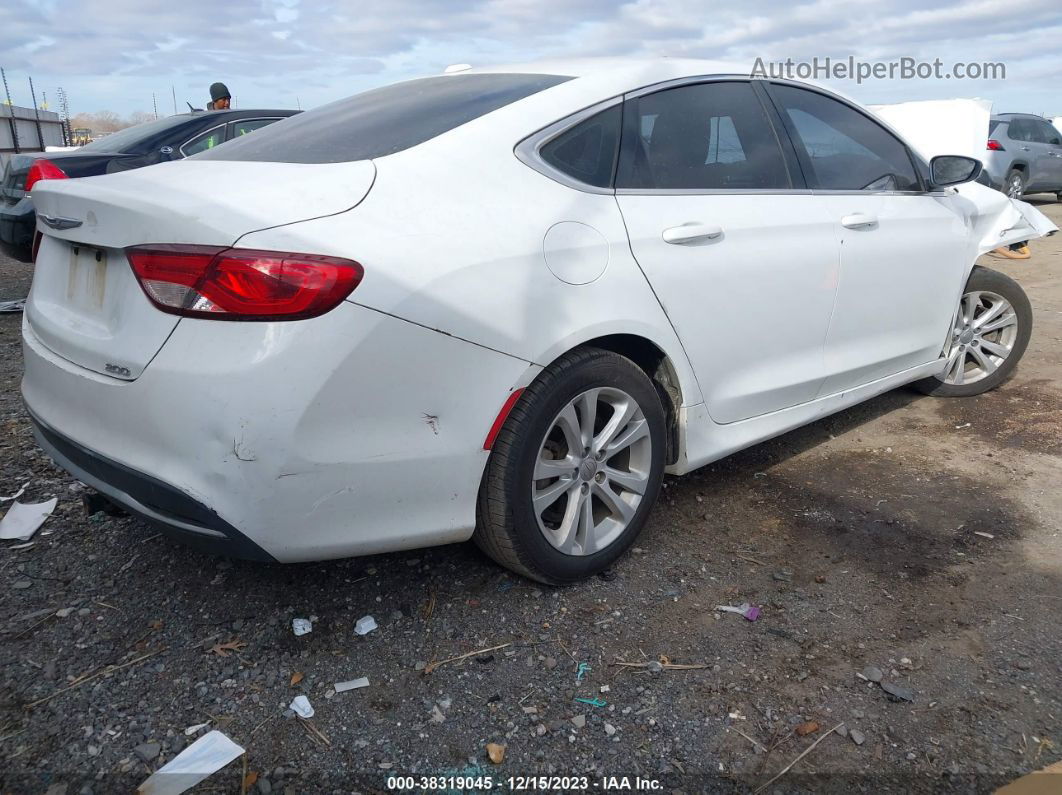 2015 Chrysler 200 Limited Белый vin: 1C3CCCAB4FN594291