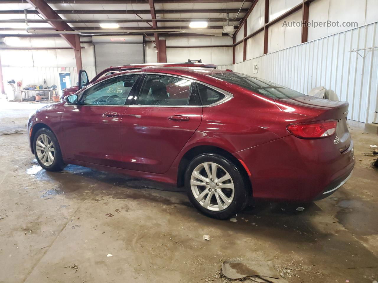 2015 Chrysler 200 Limited Maroon vin: 1C3CCCAB4FN603636