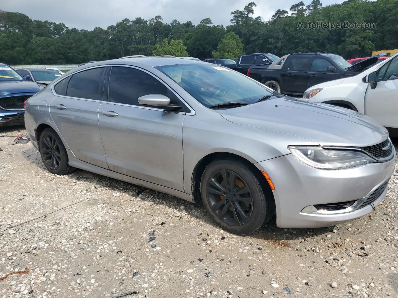 2015 Chrysler 200 Limited Silver vin: 1C3CCCAB4FN608366