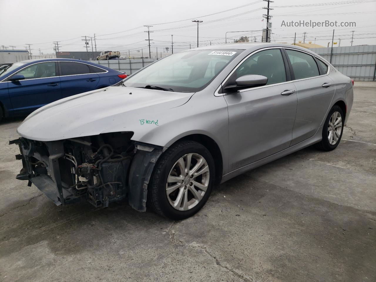 2015 Chrysler 200 Limited Silver vin: 1C3CCCAB4FN625121