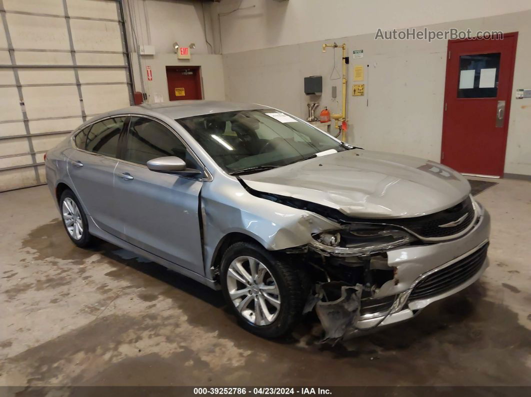 2015 Chrysler 200 Limited Silver vin: 1C3CCCAB4FN627354