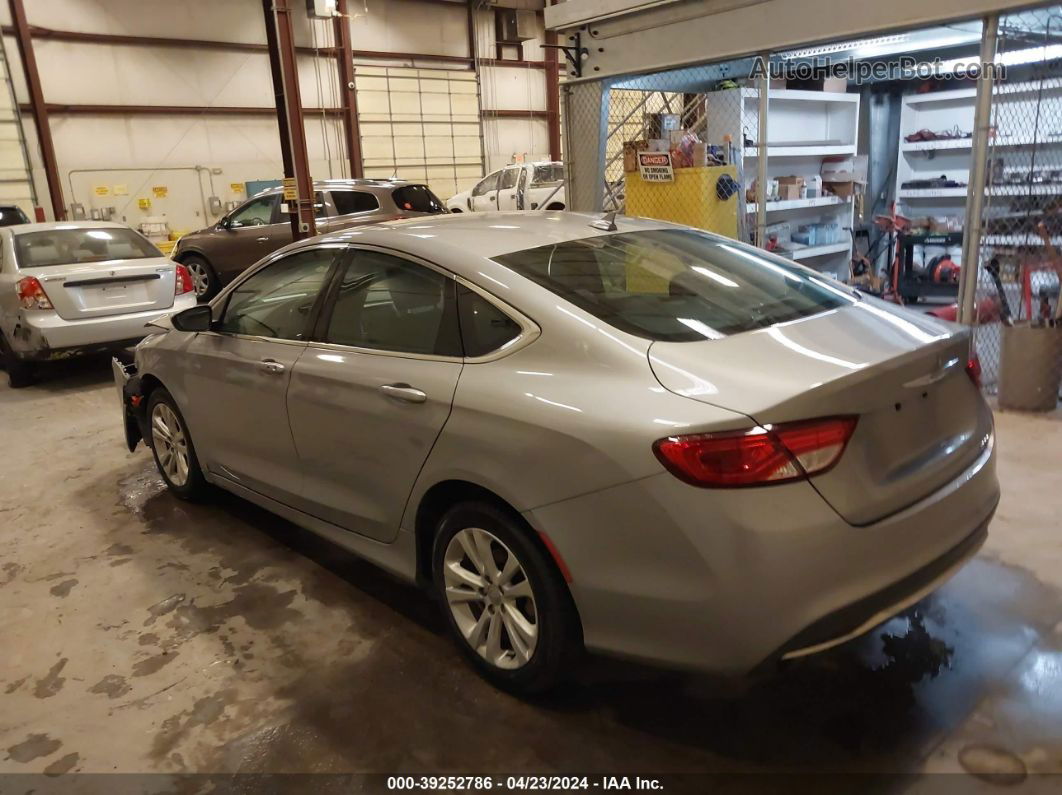 2015 Chrysler 200 Limited Серебряный vin: 1C3CCCAB4FN627354