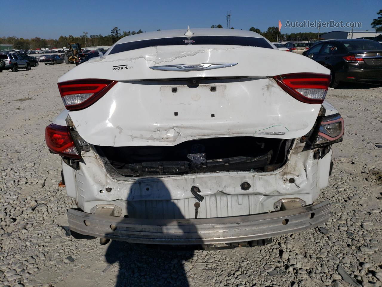 2015 Chrysler 200 Limited White vin: 1C3CCCAB4FN635759