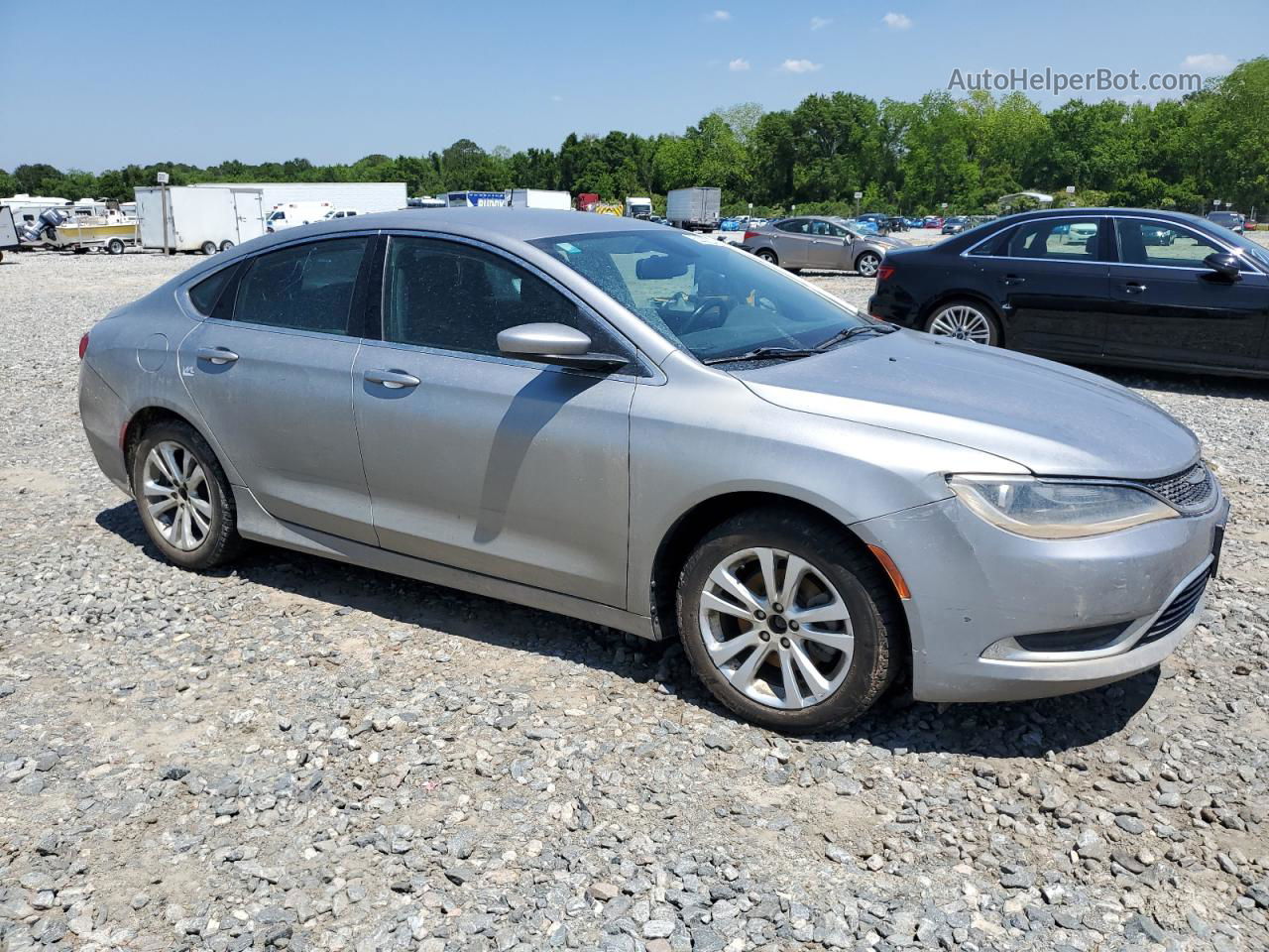 2015 Chrysler 200 Limited Silver vin: 1C3CCCAB4FN645188