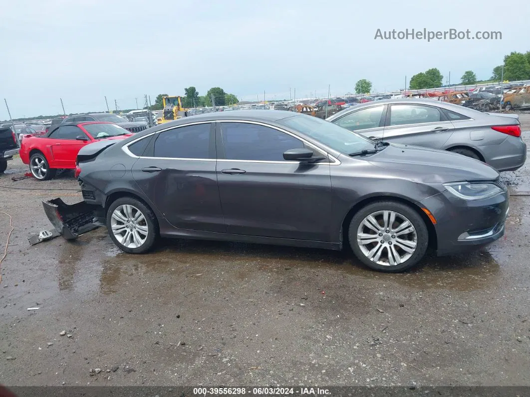 2015 Chrysler 200 Limited Gray vin: 1C3CCCAB4FN667370