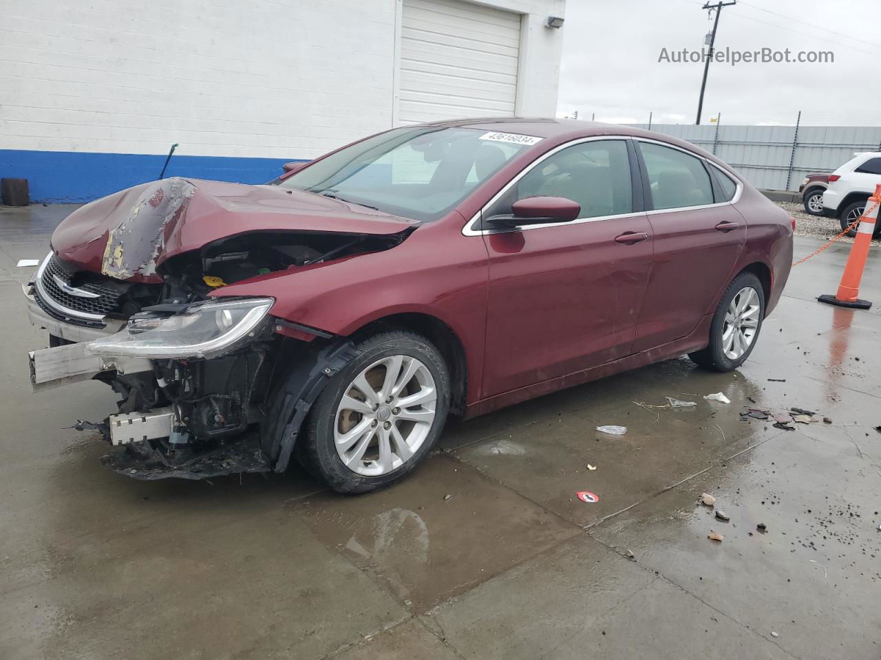 2015 Chrysler 200 Limited Burgundy vin: 1C3CCCAB4FN677171