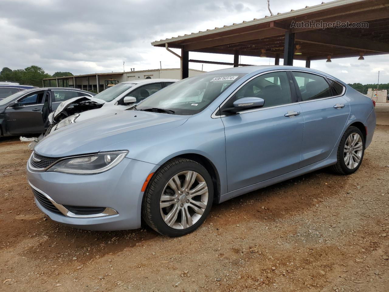 2015 Chrysler 200 Limited Синий vin: 1C3CCCAB4FN678126