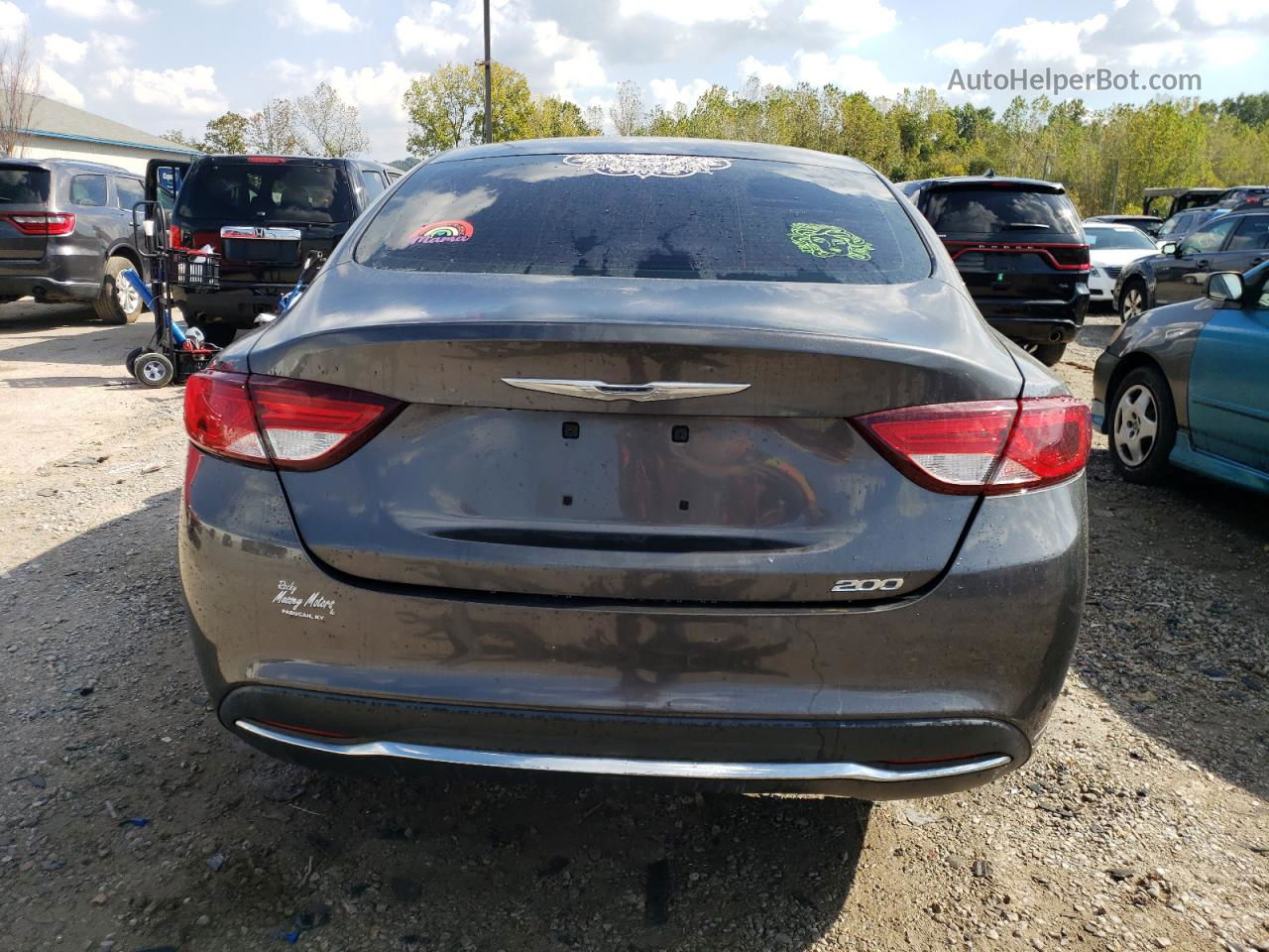 2015 Chrysler 200 Limited Gray vin: 1C3CCCAB4FN699882