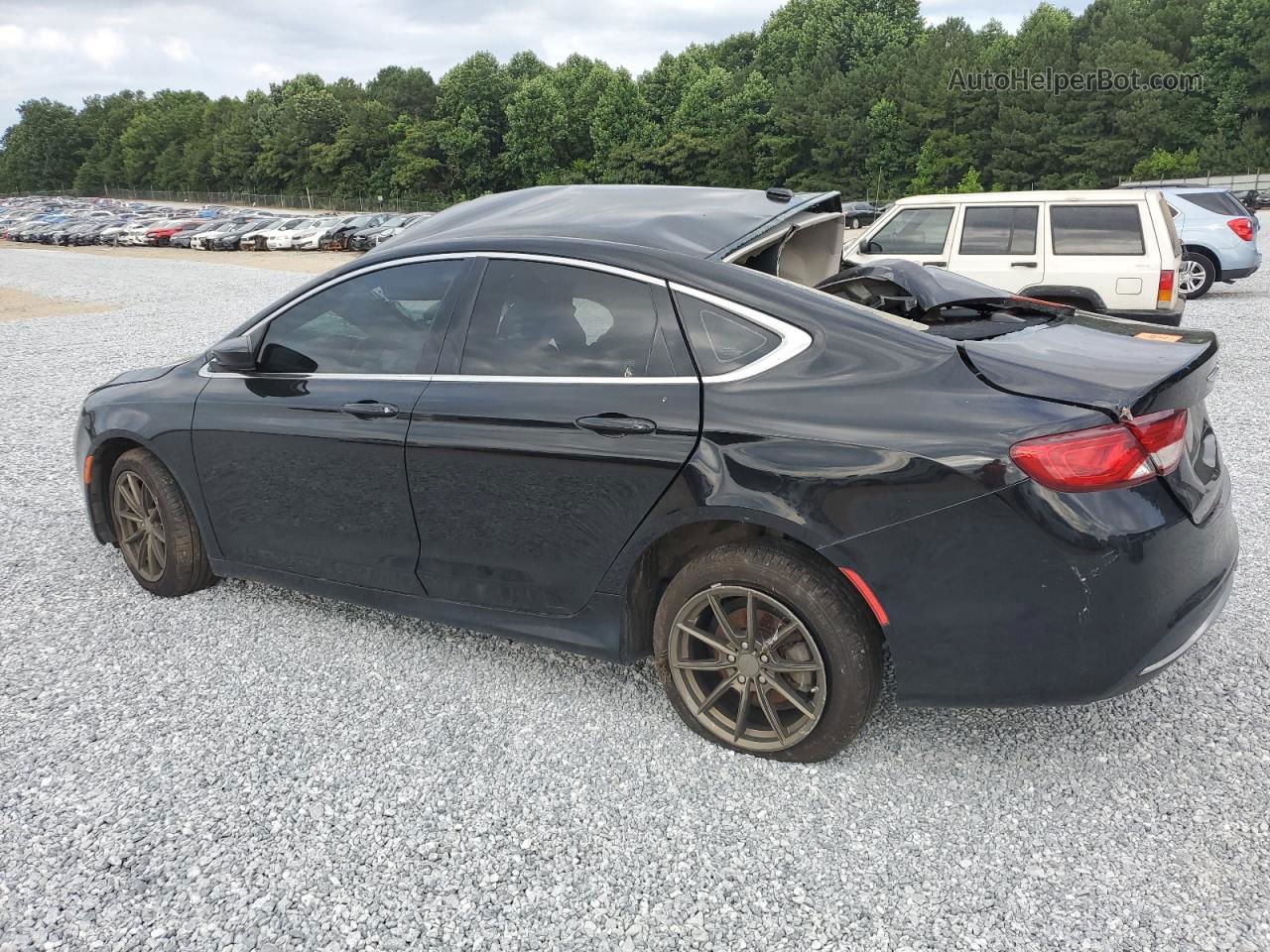 2015 Chrysler 200 Limited Black vin: 1C3CCCAB4FN714834