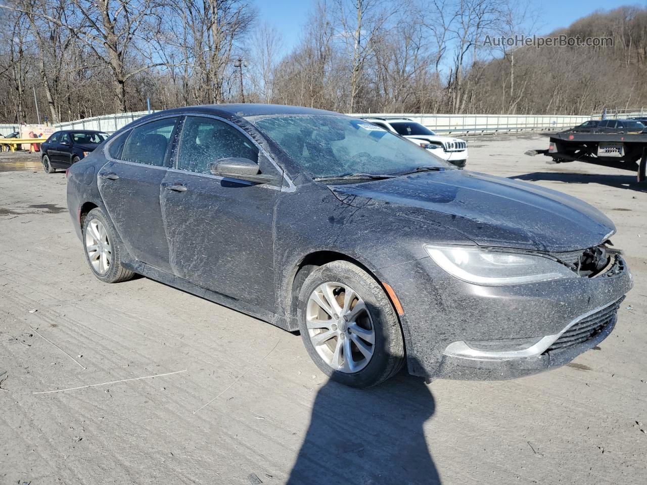 2015 Chrysler 200 Limited Charcoal vin: 1C3CCCAB4FN715269