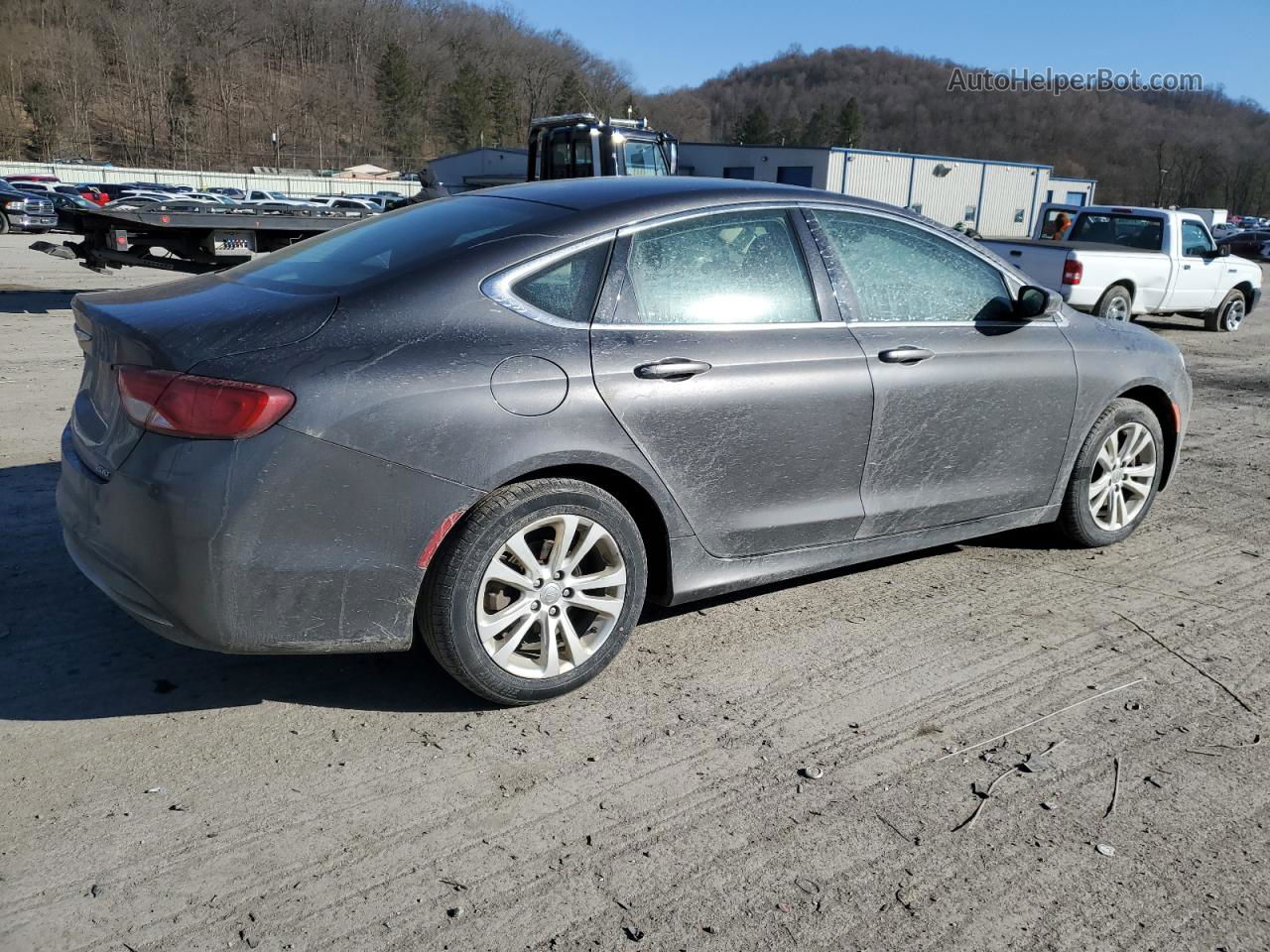 2015 Chrysler 200 Limited Charcoal vin: 1C3CCCAB4FN715269