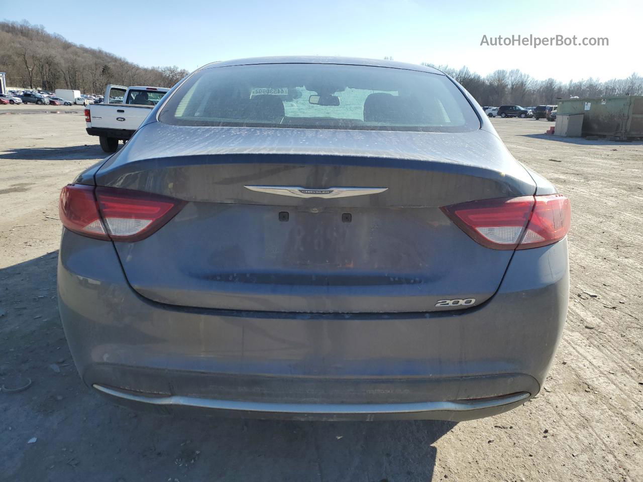 2015 Chrysler 200 Limited Charcoal vin: 1C3CCCAB4FN715269