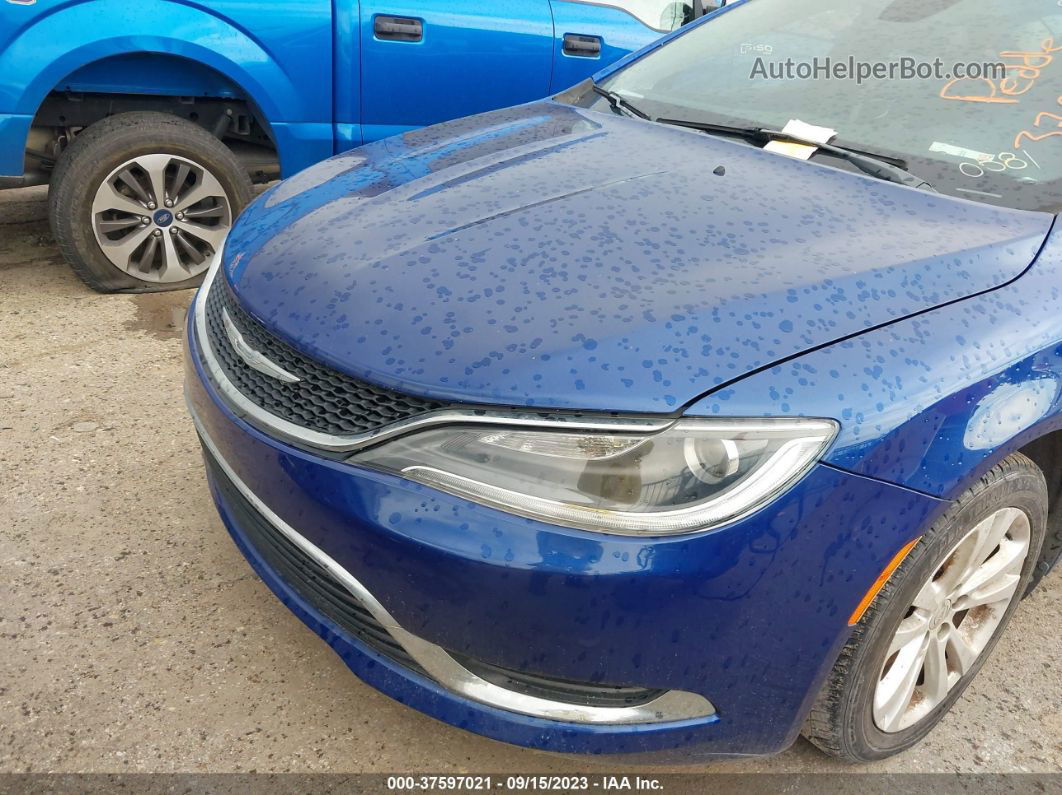 2015 Chrysler 200 Limited Синий vin: 1C3CCCAB4FN730581