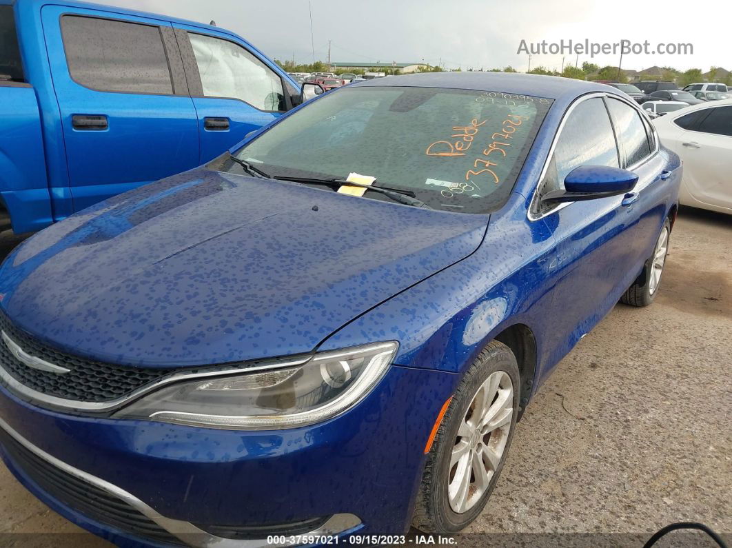 2015 Chrysler 200 Limited Blue vin: 1C3CCCAB4FN730581