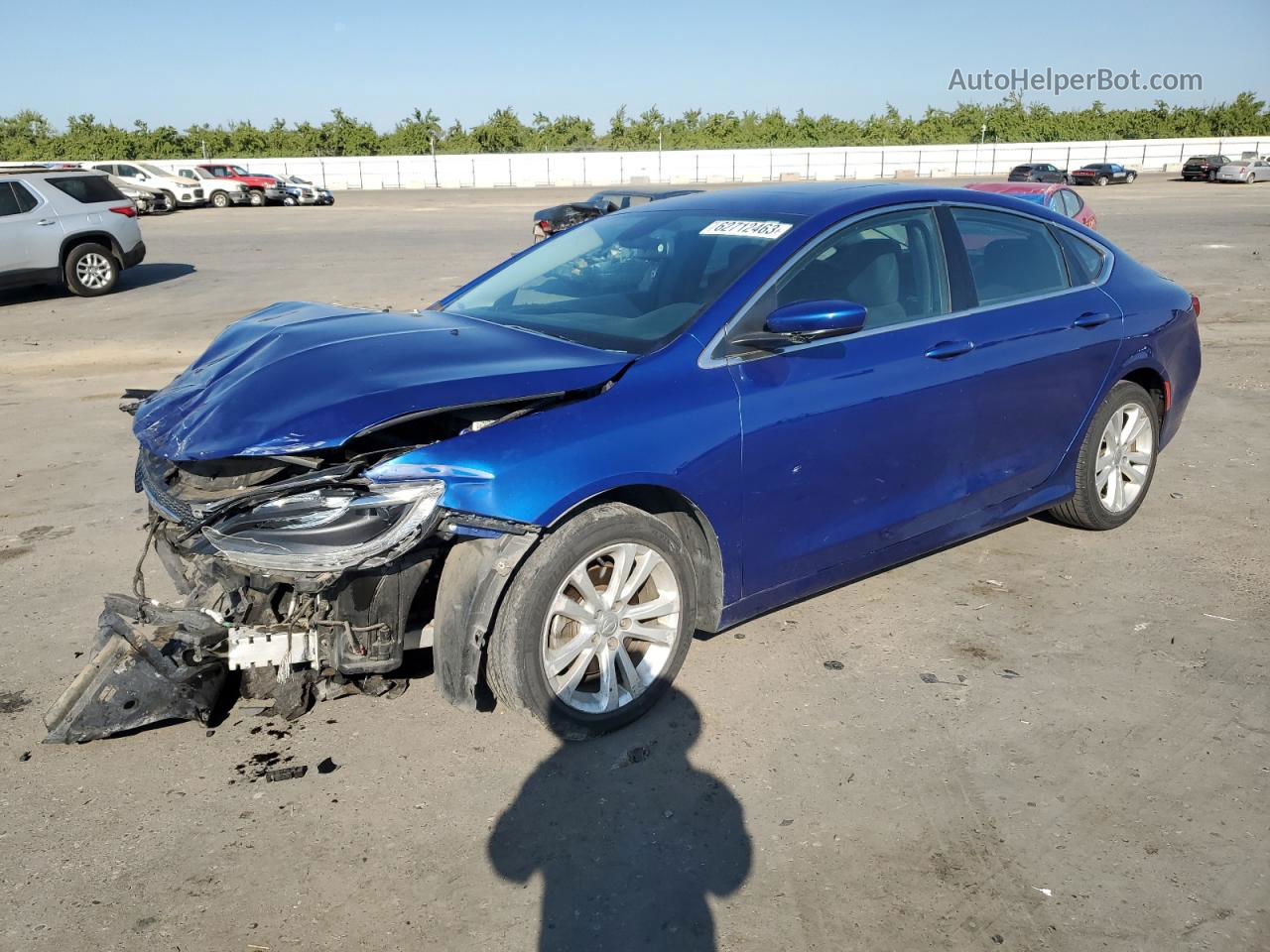 2015 Chrysler 200 Limited Синий vin: 1C3CCCAB4FN733836