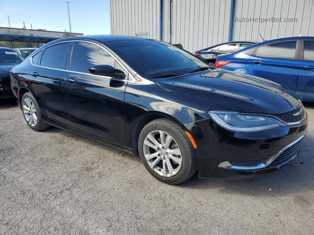 2015 Chrysler 200 Limited Black vin: 1C3CCCAB4FN746618