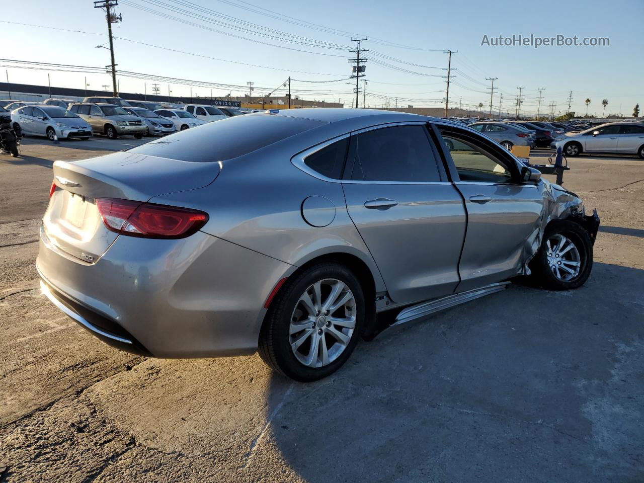 2015 Chrysler 200 Limited Серый vin: 1C3CCCAB4FN747834