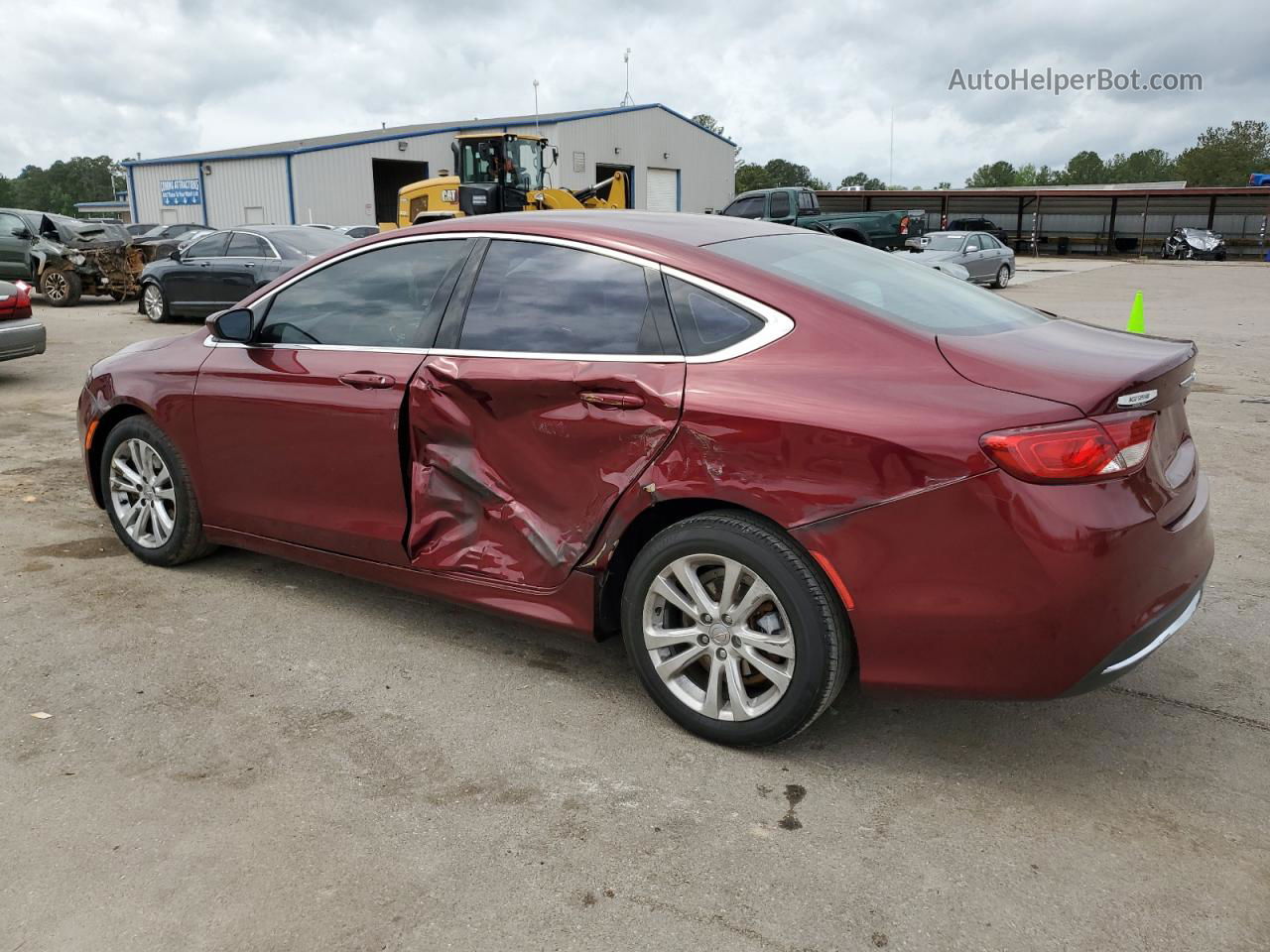 2015 Chrysler 200 Limited Burgundy vin: 1C3CCCAB4FN749115