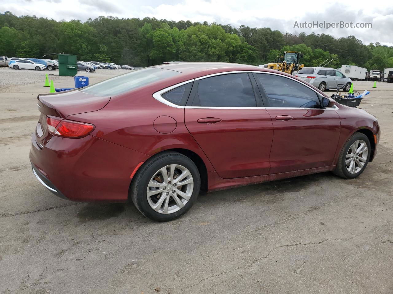 2015 Chrysler 200 Limited Burgundy vin: 1C3CCCAB4FN749115