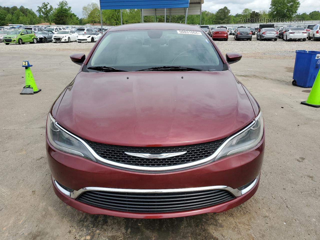 2015 Chrysler 200 Limited Burgundy vin: 1C3CCCAB4FN749115