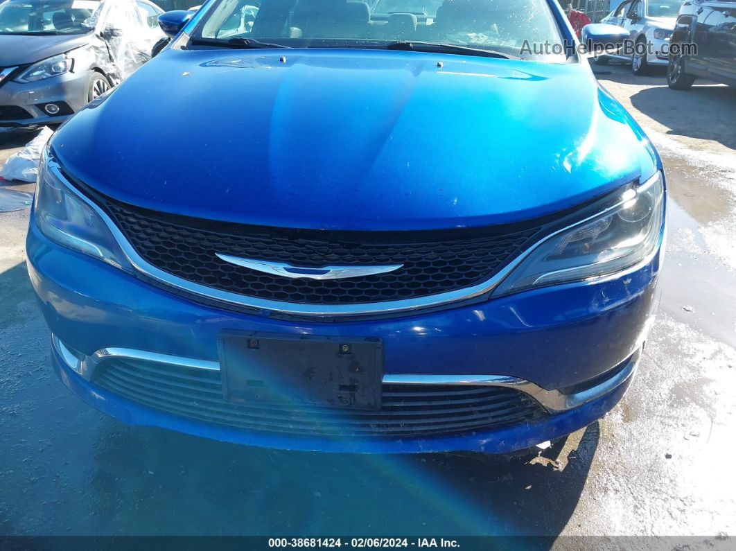 2015 Chrysler 200 Limited Blue vin: 1C3CCCAB4FN753097