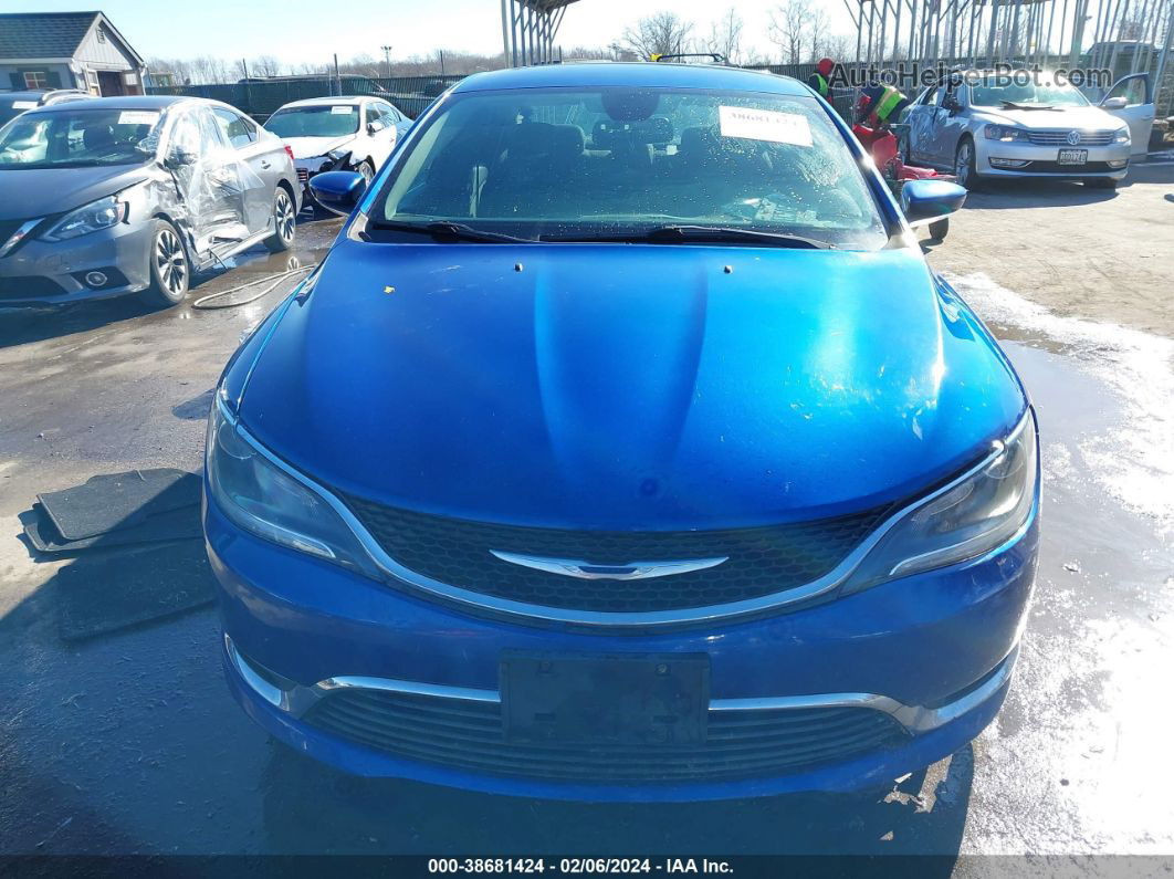 2015 Chrysler 200 Limited Blue vin: 1C3CCCAB4FN753097