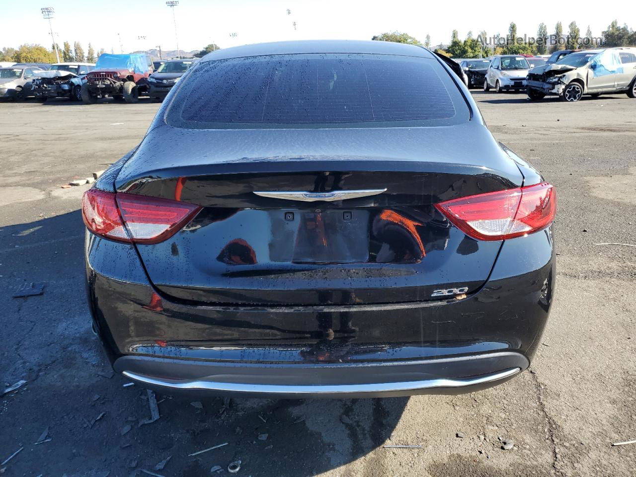 2016 Chrysler 200 Limited Black vin: 1C3CCCAB4GN105177